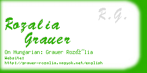 rozalia grauer business card